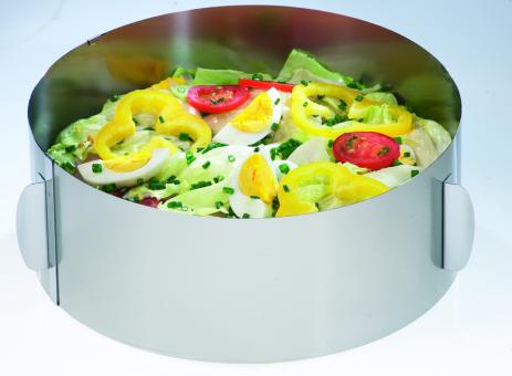 Tortenring TONDO XXL mit Verstellgriffen, 10 cm 