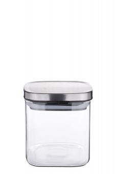 Vorratsdose Borosilikatglas eckig 600 ml 