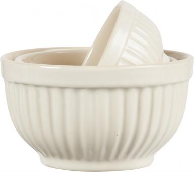 Schalensatz 3-er Set Mynte mini, butter cream 