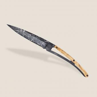 Deejo Serrated 37g Olivenholz / Jagdszene 