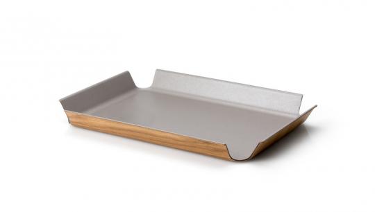 Rutschfestes Tablett, taupe metallic 