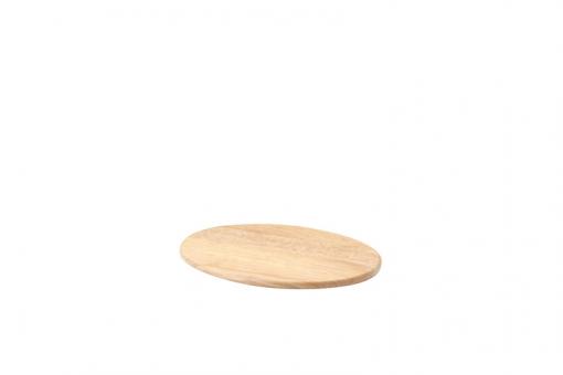 Schneidebrett oval, Gummibaum, 30 x 20 x 1.2 cm 