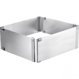 Backrahmen, quadratisch, verstellbar, 8 cm hoch 