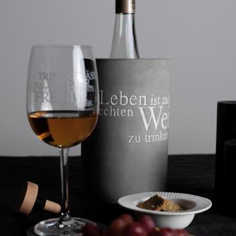 Weinkühler "Das Leben ist zu kurz..." 