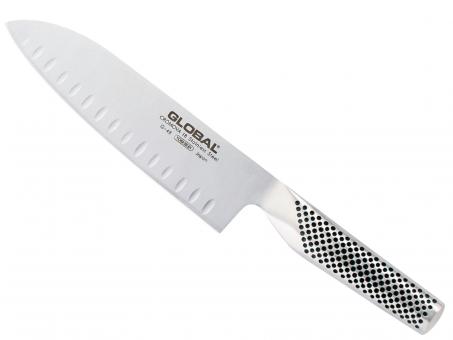 Global G-80, Santokumesser mit Kullenschliff, 18 cm 