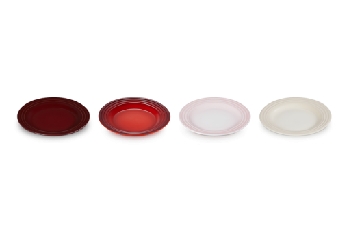 4er-Set Vorspeisenteller Petits Fours aus Steinzeug 